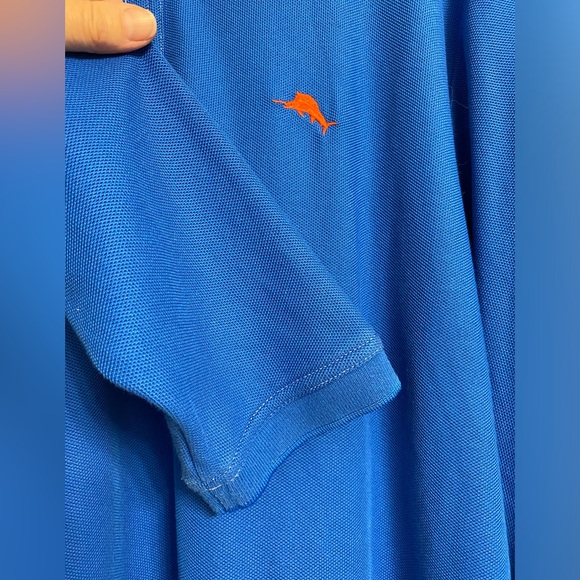 NWOT Tommy Bahama men's 3-button placket long sleeved polo shirt, size Large. - Picture 4 of 5